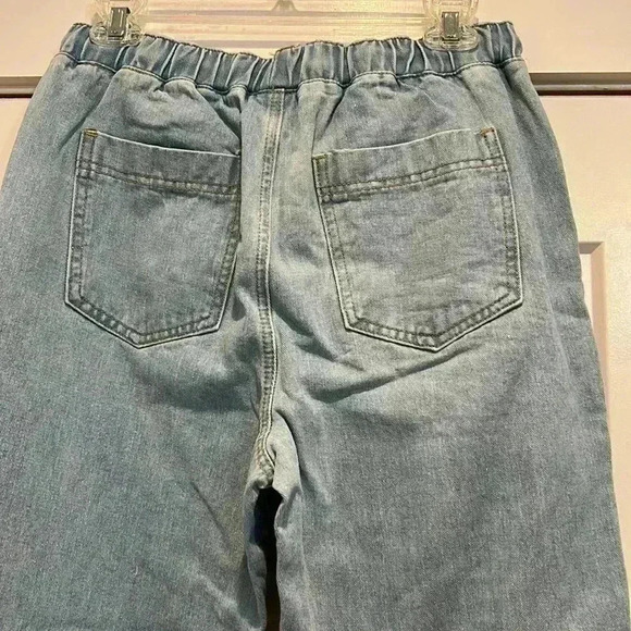 BBJ Los Angeles Hayley drawstring blue jean joggers size medium. - Picture 11 of 11